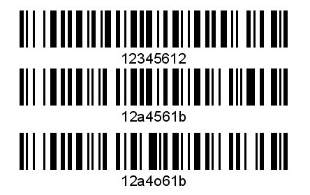 code128-B宽度一致